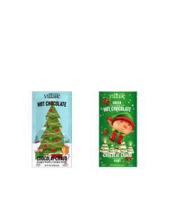 Gourmet du Village - Elf and Christmas Tree Hot Chocolate Sachets - 24 x 35g