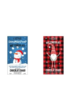 Gourmet du Village - Gnome and Snowman Poop Hot Chocolate Sachets - 24 x 35g