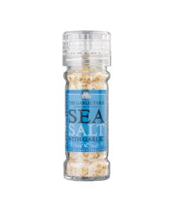 The Garlic Farm - Sea Salt with Garlic Grinder - 6 x 75g