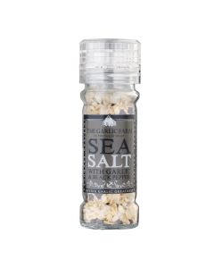 The Garlic Farm - Sea Salt with Garlic & Black Pepper Grinder - 6 x 60g