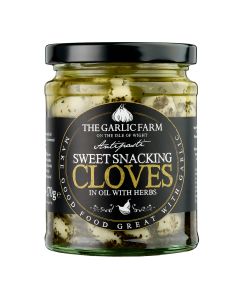 The Garlic Farm - Sweet Snaacking Cloves in Oil with Herbs - 6 x 270g