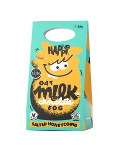 HAPPi Choc - Oat M!lk Chocolate Egg Salted Honeycomb - 6 x 155g