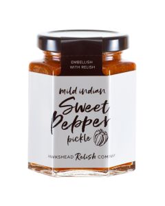 Hawkshead Relish - Mild Indian Sweet Pepper Pickle - 6 x 195g