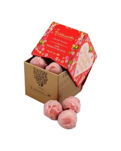 Holdsworth Chocolates - Petite Pink Prosecco Truffles in Small Red Cube - 8 x 55g