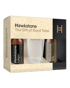Hawkstone - Gift Pack inc. 1 x Premium Lager 4.8% ABV, 1 x IPA 4.8% ABV & Pint Glass - 6 x 660ml