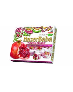 Hazer Baba - Pistachio & Pomegranate Turkish Delight (Rectangle Box) - 12 x 125g