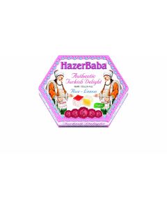 Hazer Baba - Rose & Lemon Turkish Delight (Hexagon Box) - 12 x 125g