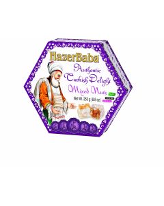 Hazer Baba - Mixed Nuts Turkish Delight (Hexagon Box) - 12 x 250g