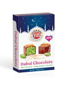 Hazer Baba - Dubai Style Milk Chocolate with Pistachio - 21 x 70g