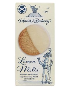 Island Bakery - Organic Lemon Melts Dipped in White Chocolate - 12 x 133g