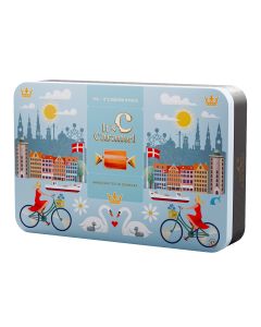 It´s Caramel - It's Danish Hygge Caramels Tin with Classic Cream, Chocolate & Pepermint and Licorice & Sea Salt - 8 x 300g