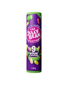 The Jelly Bean Factory - 9 Sour Flavours Mix Jelly Bean Mix Tube - 24 x 90g