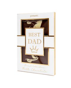 Joypots - Luxury Best Dad Milk Chocolate Gold Bar - 5 x 175g