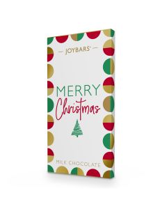 Joypots - Milk Chocolate Merry Christmas Bar - 12 x 80g