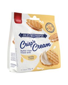 Jules Destrooper - Crisp ‘n Cream Vanilla Pouch - 8 x 114g