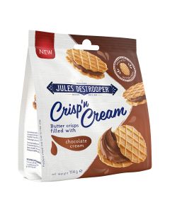 Jules Destrooper - Crisp ‘n Cream Chocolate Pouch - 8 x 114g