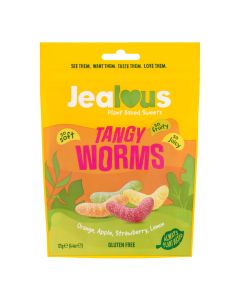 Jealous Sweets - Tangy Worms Share Bag - 10 x 125g