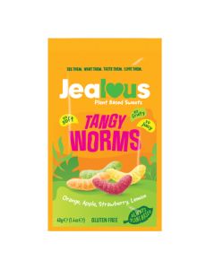 Jealous Sweets - Tangy Worms Impulse Bag - 10 x 40g