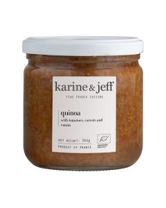 Karine & Jeff - Organic Quinoa with Tomatoes, Carrots and Cumin - 6 x 350g
