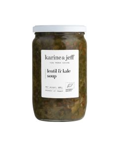Karine & Jeff - Organic Lentil & Kale Soup - 6 x 680g