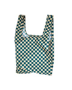 Kind Bag - Medium Reusable Shopping Bag (Checkerboard Teal & Beige) - 8 x 62g