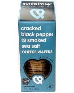 Kent & Fraser - Cracked Black Pepper & Smoked Sea Salt Cheese Biscuits - 6 x 110g