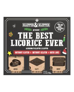 Klepper & Klepper - Trio of Licorice Gift Set inc. Coffee, Salty & Sweet - 8 x 600g