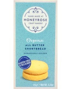 Honeyrose - Organic All Butter Shortbread - 6 x 125g