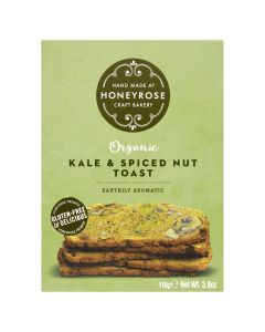 Honeyrose - Organic Kale & Spiced Nut Toast - 6 x 110g