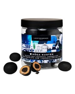 Lakritsfabriken - Gluten Free Höga Kusten Liquorice, Caramelised Milk Chocolate, Raw Liquorice & Sea Salt - 12 x 150g