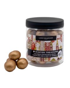 Lakritsfabriken - Gluten Free Winter Treasure Liquorice Coated with Dolce Chocolate & a hint of Crunch - 12 x 150g