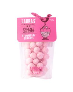 Laura's Confectionery - Strawberry Bon Bons Pouch - 8 x 130g