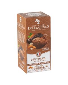 Les Chevaliers d'Argouges - Tuiles in Milk Chocolate with Hazelnut & Dark Chocolate with Almond - 12 x 120g