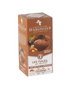 Les Chevaliers d'Argouges - Tuiles in Milk Chocolate with Hazelnut & Dark Chocolate with Almond - 12 x 120g