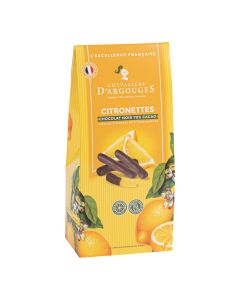 Les Chevaliers d'Argouges - Candied Lemon Peels in Dark Chocolate - 10 x 150g
