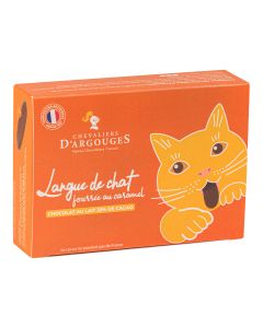 Les Chevaliers d'Argouges - Cat’s Tongue Shaped Milk Chocolate filled with Caramel - 11 x 90g