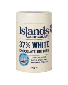 Islands Chocolate - 37% White Chocolate Buttons - 6 x 200g