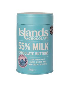 Islands Chocolate - 55% Milk Chocolate Buttons - 6 x 200g