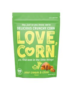 Love Corn - Sour Cream and Chive Corn - 6 x 115g
