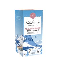 Maclean's Highland Bakery - Cranberry & Clementine Festive Shortbread - 12 x 150g
