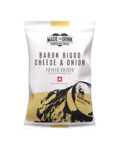Made For Drink - Baron Bigod Cheese & Onion Potato Crisps - 12 x 150g