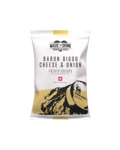 Made For Drink - Baron Bigod Cheese & Onion Potato Crisps - 12 x 150g