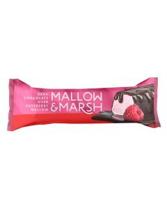 Mallow & Marsh - Raspberry Marshmallow Bar Coated In 70% Dark Chocolate - 12 x 35g