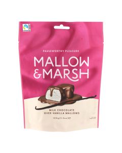 Mallow & Marsh - Vanilla Marshmallows Coated in Milk Chocolate - 6 x 100g