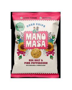 Manomasa - Sea Salt & Pink Peppercorn Tortilla Chips - 12 x 140g