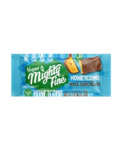 Mighty Fine - Vegan Mylk Choc Honeycomb Bar - 15 x 30g