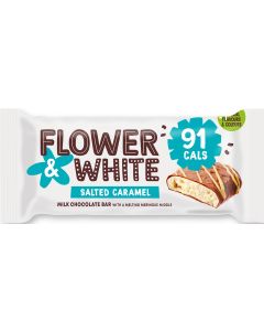 Flower & White - Salted Caramel Meringue Bar - 12 x 20g