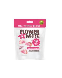 Flower & White - Raspberry Crumble Meringue Bites - 6 x 75g 