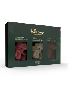 The Mallows - Christmas Edition Gift Box (Blackcurrant & White Chocolate, Coconut & White Chocolate, Frosty Mint) - 8 x 150g
