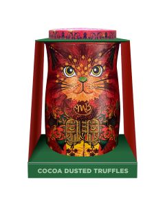 Monty Bojangles - Fire Dancer Cat Tin with Orange Angelical Cocoa Dusted Truffles - 6 x 135g